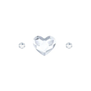 Heart Crystal Swarovski With Two Gems