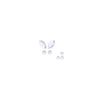 Butterfly Crystal Swarovski With Three Gems